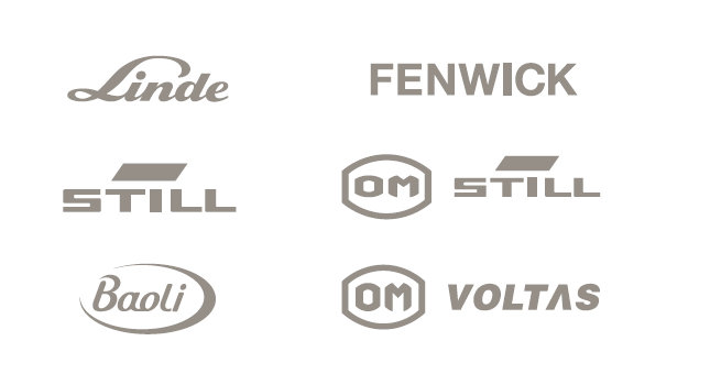 Linde, STILL, Baoli, Fenwick, OM STILL und OM VOLTAS (Logo)