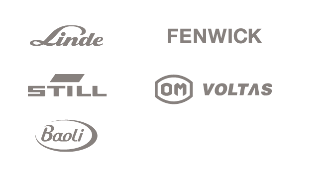 Linde, STILL, Baoli, Fenwick und OM VOLTAS (Logo)